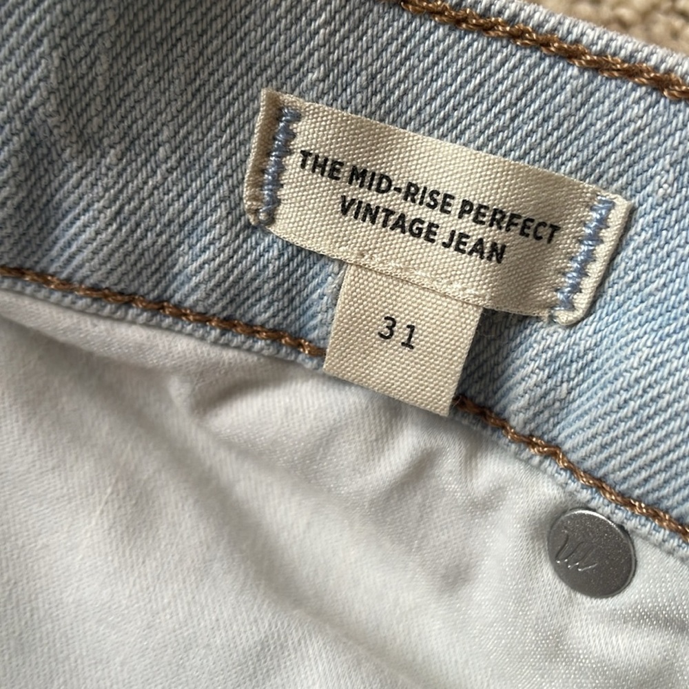 Madewell Mid-Rise Perfect Jeans NWT - Picture 6 of 7